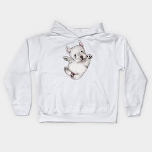 Puppy Westie Extra Cute Kids Hoodie